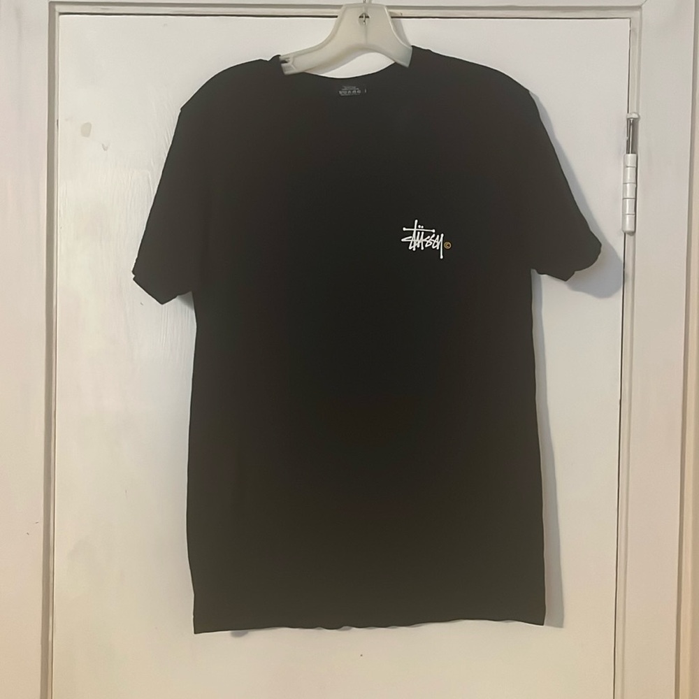 Stussy Black Short Sleeve Tee, Size Small